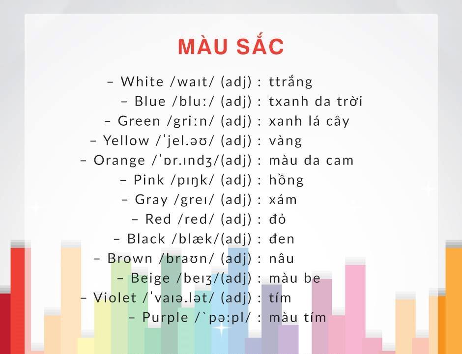 Từ Vựng Tiếng Anh Theo Chủ Đề Màu Sắc: Bí Quyết Ghi Nhớ Dễ Dàng